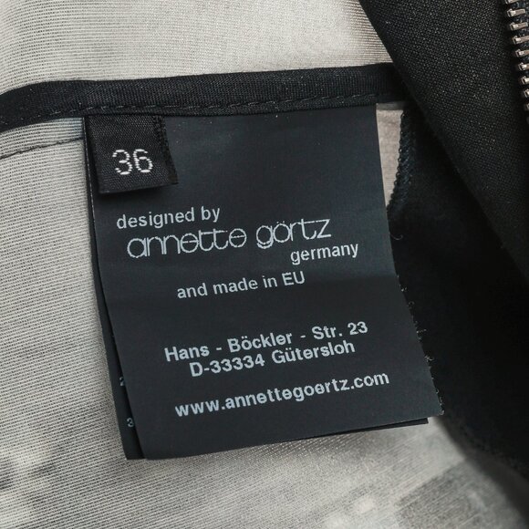 Annette Gortz SS/15 Dial Grey Graphic-Print Midi Dress - Picture 9 of 10